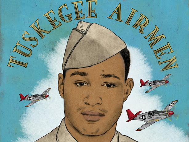 Illustration of Esteban Hotesse wearing a World War II khaki uniform.